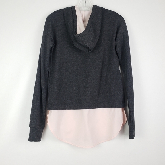 Calia Drop Tail Sweatshirt Hoodie Gray Sz XS - Picture 2 of 3